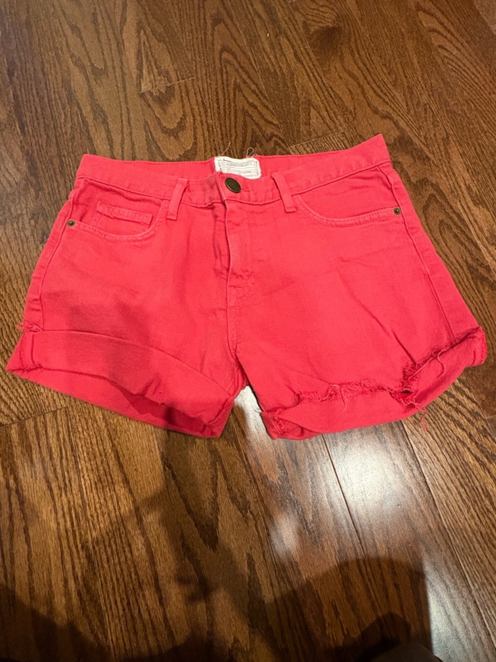 Current/Elliott Coral Denim Shorts – Size 25 – Made in USA
